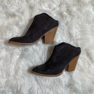 Dolce Vita Suede Dark Grey Booties Sz 10